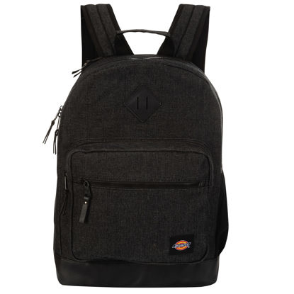 Picture of DICKIES Signature Backpack for School Classic Logo Water Resistant Casual Daypack for Travel Fits 15.6 Inch Notebook (Charcoal Denim)