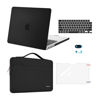 Picture of MOSISO Compatible with MacBook Pro 14 inch Case 2024 2023 2022 2021 Release M3 A2918 A2992 M2 A2779 M1 A2442, Plastic Hard Case&Sleeve Bag&Keyboard Skin&Webcam Cover&Screen Protector, Black