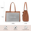 Picture of LOVEVOOK Laptop Tote Bag for Women 15.6 Inch Waterproof Leather Computer Bags Women Business Office Work Bag Briefcase,Brown