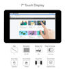 Picture of Waveshare 7 Inch DSI LCD Touch Screen 800×480 Monitor for Raspberry Pi 4B/3B+/3A+/3B/2B/B+/A+, Capacitive TFT Display Module Tempered Glass, Up to 5 Touch Points, Adjustable Brightness