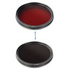 Picture of Adjustable IR Infrared Infra-Red X-Ray Lens Filter 530/590/630/680/720/750 nm for 46 49 52 55 58 62 67 72 77 82 mm DSLR Camera (Caliber : 82mm)