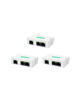 Picture of LINOVISION Mini 2 Port POE Extender IEEE 802.3af/at POE Repeater Up to 1000ft Power Over Ethernet Over Cat5/6 Cable, POE Splitter to 2 POE Devices Like IP Cameras, IP Phone (3 Pack) …