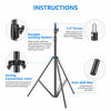 Picture of Neewer Heavy Duty Light Stand 10 Feet/3 Meters Adjustable Spring Cushioned Metal Photography Tripod Stand for Photo Studio Softbox, Flash Monolight, Ring Light and Other Photographic Equipment(Black)