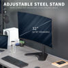 Picture of VIVO Single Monitor Desk Stand, Holds Screens up to 32 inch Regular and 38 inch Ultrawide, Freestanding VESA Steel Mount Base, Adjustable Height, Tilt, Swivel, Rotation, Black, STAND-V001H