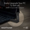 Picture of NETGEAR Nighthawk WiFi 6 or 6E USB 3.0 Adapter (A8000) - AXE3000 Tri-Band Wireless Gigabit Speed (Up to 3Gbps) - New 6GHz Band - Works with Any Router Or Mesh System - for Windows PC