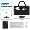 Picture of Doksmeria Monitor Carrying Case, Monitor Travel Case for 27" LCD Screens and Monitors, Protective Monitor Bag Computer Monitor Dust Covers with Padded Velvet Lining & Adjustable Shoulder Strap