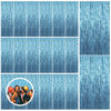 Picture of 20 Pack Blue Backdrop Curtain Tinsel Streamers Ocean Themed Decor Birthday Party Decorations Foil Fringe Backdrop Graduation Baby Shower Bachelorette Winter Party Decorations Supplies