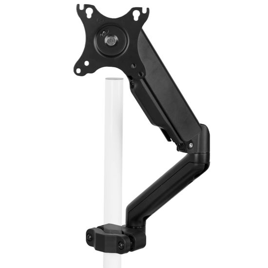 Picture of VIVO Universal Full Motion Pneumatic Pole Mount Arm for 17 to 32 inch Monitor Screens, 75mm and 100mm VESA Plate, Black, MOUNT-POLE05O