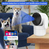 Picture of WIFI Home Security Camera Indoor Surveillance, 4 Pcs Inside Pet Camera for Dog/Cat Monitor,Motion Track, AI Detection,2-Way Audio,Night Vision,Memory Card/Cloud Storage,Privacy Mode, Alexa Support