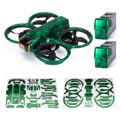 Picture of WRAPGRADE Skin Stickers Compatible with DJI Avata 2 (Emerald Skull)