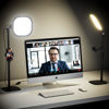 Picture of Zoom Lighting for Computer, Adjustable Desk Lighting for Video Calls, 30 Light Modes Video Conference Light, Desk Ring Light with Stand for Webcam, Meetings, Live Stream, Home Office. CRI 97.8