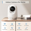 Picture of 2 Pack Indoor Cameras for Home, Pet Camera with Phone App, 360°Pan/Tilt Security Camera for Baby Monitor, 2-Way Audio/One-click Call/Human Detection, 2.4G&5G, Works w/Alexa & Google Assistant