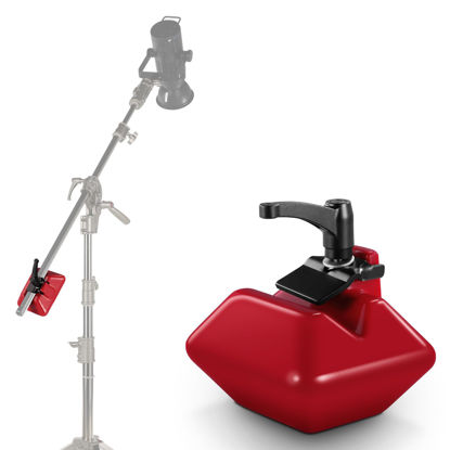 Picture of NEEWER 13.2lb/6kg Counterweight with Lock Lever, All Metal Light Stand Counter Weight for Heavy Duty C Stand, Boom Arm, Grip Arm with 1"-1.4"/25-35mm Clamp Opening, UA028