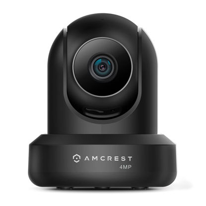 Picture of Amcrest 4MP ProHD Indoor WiFi, Security IP Camera with Pan/Tilt, Two-Way Audio, Night Vision, Remote Viewing, 4-Megapixel @30FPS, Wide 90° FOV, IP4M-1041B (Black)