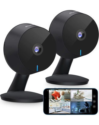 Picture of LaView 4MP Cameras for Home Security Indoor,Home Security Cameras for Baby/Elder/Pet/Nanny,Baby Cam Starlight Sensor Color Night Vision,US Cloud Service,Works with Alexa,iOS & Android & Web Access