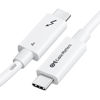 Picture of Cable Matters [Intel Certified] 40Gbps Active Thunderbolt 4 Cable 6.6 ft with 100W Charging and 8K Video in White - Fully Compatible with USB C/USB-C, USB 4 / USB4, and Thunderbolt 3