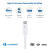 Picture of Cable Matters [Intel Certified] 40Gbps Active Thunderbolt 4 Cable 6.6 ft with 100W Charging and 8K Video in White - Fully Compatible with USB C/USB-C, USB 4 / USB4, and Thunderbolt 3