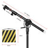 Picture of Soonpho Photography Extension Boom Arm for Light Stand/C-Stand,3.8ft to 6.8ft Ajustable Crossbar Holding Arm with 1/4" to 3/8" Screw for Softbox,Studio Strobe,Monolight,Video Light,Reflector ect.