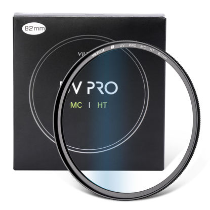 Picture of VILTROX 82mm MC UV Protection Camera Lens Filter, 18 Layer Multi Resistant Nano Coatings, HD/Hydrophobic/Scratch Resistant for Nikon, Canon, Fuji Cameras and More