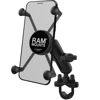 Picture of RAM Mounts X-Grip Phone Mount with Handlebar U-Bolt Base RAM-B-149Z-UN7U , Medium Arm for Motorcycle, ATV/UTV, Bike