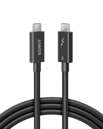 Picture of Anker Thunderbolt 4 Certified Cable, 6.6 ft USB-C to USB-C Cable with 100W Charging, Supports 8K Display and 40 Gbps Data Transfer, for iPhone 15, MacBook, iPad, Samsung Galaxy S23, and More