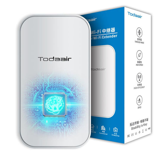 Picture of Outdoor WiFi Extender｜IP65 Weatherproof｜AC1200Mbps｜Transmission Range Up to 300 feet｜MU-MIMO｜65 Devices｜Ethernet Port｜Support Repeater & AP Mode Visit The TODAAIR Store