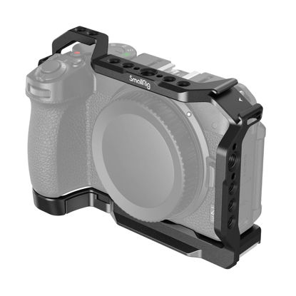 Picture of SmallRig Z 30 Cage Camera for Nikon Z 30, Aluminum Alloy Video Vlog Cage with Integrated Cold Shoe, with Quick Release Plate for Arca-Swiss and Locating Holes for ARRI - 3858