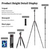 Picture of Tripod for Camera, Victiv 81 inch Professional Camera Tripod Monopod, Tall DSLR Tripod Heavy Duty, Aluminium Compact Travel Tripod with Phone Mount, Compatible with Canon Nikon Sony