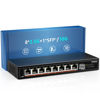 Picture of 8 Port 2.5G Unmanaged Desktop Ethernet Switch with 10G SFP, 8 x 2.5G Base-T Ports, 60Gbps Switching Capacity, Compatible with 100/1000/2500Mbps, Metal Fanless, YuanLey 2.5Gbe Network Switch Wall Mount