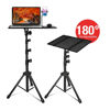 Picture of WILD TIGER COLLECTION WTC Projector Stand, Laptop Tripod Stand with Adjustable Height, Gooseneck Phone Holder, with Projector Stand Tray, Portable Laptop Stand, 22.5 inch to 63 inch