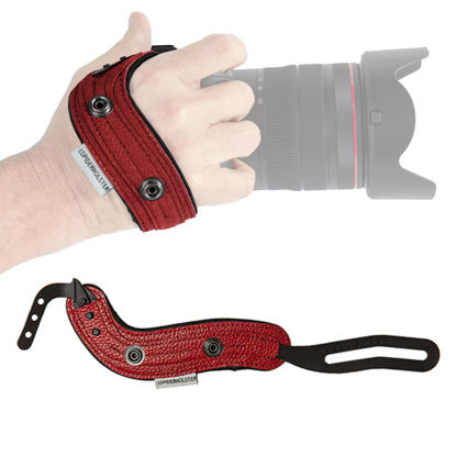 Picture of SPIDER HOLSTER - SpiderPro Camera Hand Strap v2 with Snap Assembly and Optional Wrist Strap - DSLR and Mirrorless Compatible (Red)