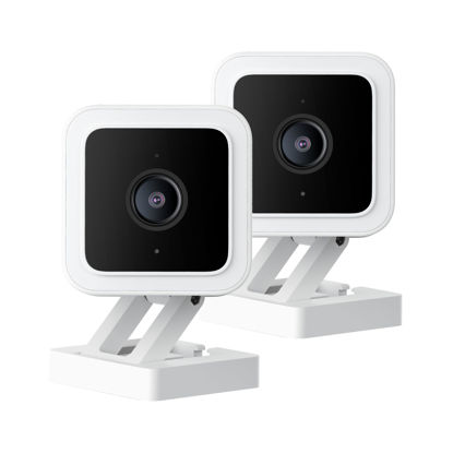 Picture of Wyze Cam v3 with Color Night Vision, Wired 1080p HD Indoor/Outdoor Security Camera, 2-Way Audio, Works with Alexa, Google Assistant, and IFTTT, 2-Pack