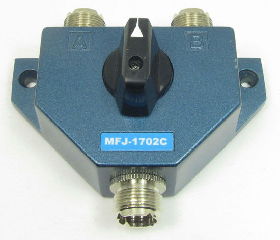 Picture of MFJ-1702C MFJ1702C MFJ-1702 MFJ1702 Original MFJ Enterprises HF/VHF/UHF 2 Position Antenna Switch with Lightning Protector