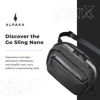 Picture of ALPAKA Go Sling Nano - Compact Camera Case - Tech Pouch for Phone and Other Essentials - Weatherproof Axoflux Black 600D Fabric