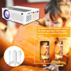 Picture of Aokang Projector, Mini Projector 1080P Full HD Supported, Portable Outdoor Movie Projector Compatible with Smartphone,TV Stick, PS4 & X-Box, PC, Smartphone/Tablet, USB TF, White.