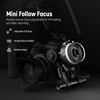 Picture of Neewer Mini Follow Focus with A/B Stops, Lens Gear Ring, 15mm Rod & Rod Clamp for Cinema Camera, DSLR/Mirrorless Camera, Compatible with Lens Diameter Up to 114mm, PG003 (Black)