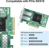 Picture of 10Gtek 10Gb PCI-E NIC Network Card, Dual SFP+ Port, with Intel 82599ES Controller, PCI Express Ethernet LAN Adapter Support Windows Server/Linux/VMware, Compare to Intel X520-DA2(Intel E10G42BTDA)