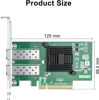 Picture of 10Gtek 10Gb PCI-E NIC Network Card, Dual SFP+ Port, with Intel 82599ES Controller, PCI Express Ethernet LAN Adapter Support Windows Server/Linux/VMware, Compare to Intel X520-DA2(Intel E10G42BTDA)