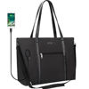 Picture of Laptop Tote Bag for Women 17.3 Inch Laptop Bag Waterproof Nylon Teacher Bag Work Bag with USB Charging Port Computer Tote Bag Large Laptop Bag for Women Handbag Satchel Shoulder Bag