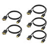 Picture of HDMI to VGA Cable 10 Feet, HDMI to VGA Uni-Directional Male to Male Video Cord Compatible for Computer, Desktop, Laptop, PC, Monitor, Projector, HDTV and More -5Pack