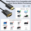 Picture of HDMI to VGA Cable 10 Feet, HDMI to VGA Uni-Directional Male to Male Video Cord Compatible for Computer, Desktop, Laptop, PC, Monitor, Projector, HDTV and More -5Pack