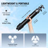 Picture of NEEWER LITETRIP LT07 61" Aluminum Travel Tripod for Camera w Pan Tilt Low Profile Ball Head, Arca QR Plate Compatible with Peak Design Tripod Plate V3, Dual Center Axis, Phone Holder, Max Load 22lb