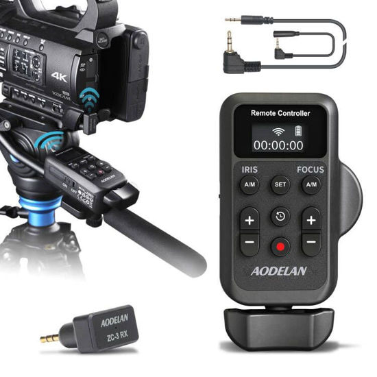 Picture of Wireless Camcorder LANC Remote Control for Sony and Canon with 2.5mm Jack or Remote Jack, Video Zoom, Focus, IRIS and Recording Wireless Remote Controller for Canon Vixia HF G40, G50, G70, G60, XA11