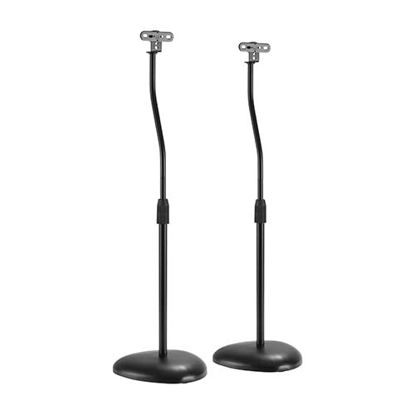 Picture of Impact Mounts Adjustable Height Speaker Stand - Universal Fit Holds Satellite and Small Bookshelf Speakers