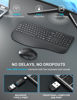 Picture of Wireless Keyboard and Mouse Combo, EDJO 2.4G Full-Sized Ergonomic Computer Keyboard with Wrist Rest and 3 Level DPI Adjustable Wireless Mouse, Silent Ergo Mouse Set for Windows/Mac/Desktop/Laptop/PC