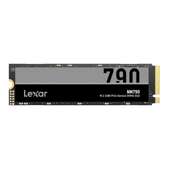 Picture of Lexar 1TB NM790 SSD PCIe Gen4 NVMe M.2 2280 Internal Solid State Drive, Up to 7400/6500 MB/s Read/Write, Compatible with PS5, for Gamers and Creators, Black (LNM790X001T-RNNNU)