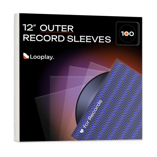 Picture of LOOPLAY Clear ProtectiveVinyl Record Outer Sleeve 12IN - LP - Durable & High Density Polypropylene, 3 Mil. Thick Great for Gatefold and Double LPs (100 Count)