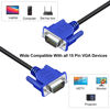 Picture of XiAyriky VGA Cable 10 Pack, Computer Monitor VGA Cord, VGA Male to Male Cord 1080P Full HD High Resolution for Monitor TV Computer Projector-6FT/1.83M