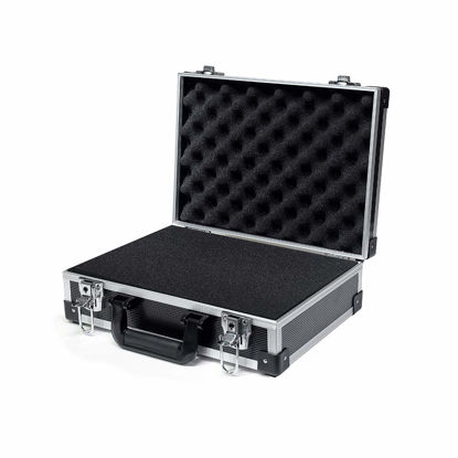 Picture of AxiGear Aluminum Hard Case with DIY Customizable Foam Insert - 14 x 10 x 4in (Black Finish)