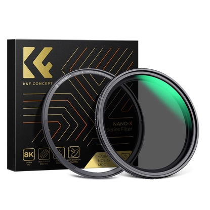 Picture of K&F Concept 62mm Magnetic Variable ND Lens Filter ND2-ND32 (1-5 Stops) + Magnetic Basic Ring Kit, Adjustable Neutral Density Filter with 28 Multi-Layer Coatings Waterproof (Nano-X Series)